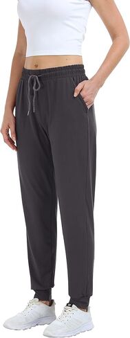 4 Pack Women's Joggers Pants Lightweight Sweatpants with Pockets for Running Yoga Workout in Saudi Arabia
