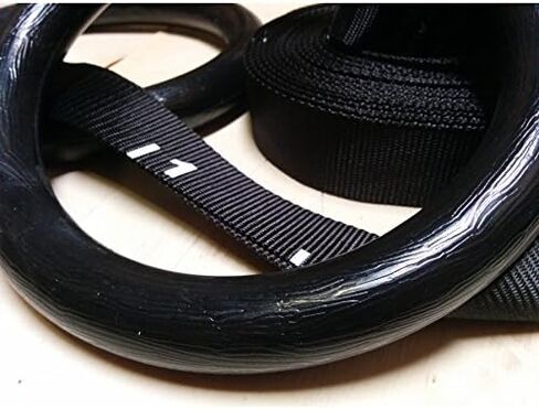 حلقات الجمباز الأولمبية CFF في صالة الألعاب الرياضية/التدريب المتقاطع/تقوية العضلات - أشرطة قياس ومرقمة بعرض إضافي 18 قدمًا in Kuwait