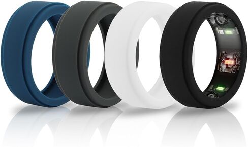 JIANWEI 4PCS Silicone Ring Cover Compatible with Oura Ring Protector, Anti-Scratch Protective Elastic Silicone Oura Ring Cover Compatible for Oura Ring Gen 3-M for 10-13 in Saudi Arabia