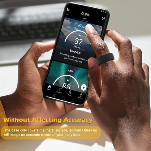 JIANWEI 4PCS Silicone Ring Cover Compatible with Oura Ring Protector, Anti-Scratch Protective Elastic Silicone Oura Ring Cover Compatible for Oura Ring Gen 3-M for 10-13 in Saudi Arabia