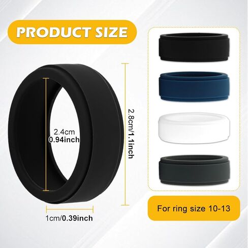 JIANWEI 4PCS Silicone Ring Cover Compatible with Oura Ring Protector, Anti-Scratch Protective Elastic Silicone Oura Ring Cover Compatible for Oura Ring Gen 3-M for 10-13 in Saudi Arabia
