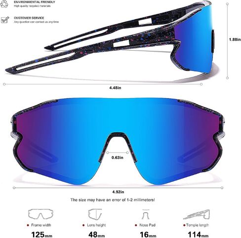 Kids Baseball Sunglasses for Boys Girls Youth Softball Cycling Sports Sunglasses UV400 Protection Age 5-12 in Kuwait