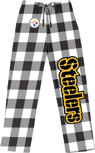 FOCO Pick Your NFL Team Gingham Checkered Pattern Women's Pajama Lounge Pants with Pockets and Drawstring Tie, Multicolor in Saudi Arabia