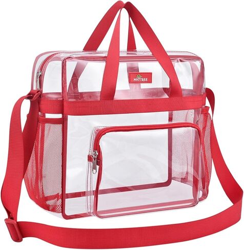 Bagenius Clear Bag Stadium Approved 12×6×12 Clear bag for Stadium Events Sports Concert Festival Work in Saudi Arabia