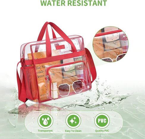 Bagenius Clear Bag Stadium Approved 12×6×12 Clear bag for Stadium Events Sports Concert Festival Work in Saudi Arabia