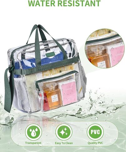 Bagenius Clear Bag Stadium Approved 12×6×12 Clear bag for Stadium Events Sports Concert Festival Work in Saudi Arabia