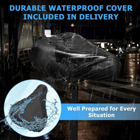 Bike Seat Cushion, Gel Padded Bike Seat Cover for Men Women Comfort, Extra Soft Padding Bicycle Seat Cushion for Peloton Bike, Stationary Exercise Bike, Road Bike, Mountain Bike, Cruiser, Ebike in Saudi Arabia