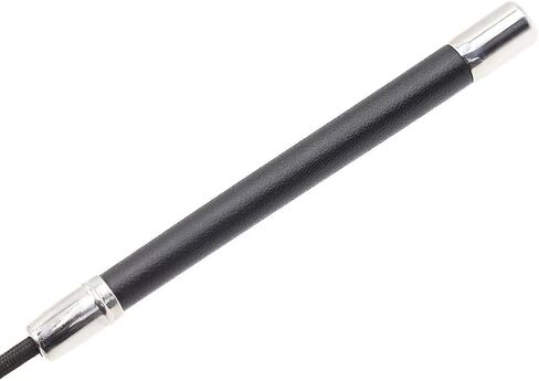 Horse Crop, Faux Leather Riding Crop With Anti-Slip Grip Gel Handle 13.8 inch/35cm (Black and Silver) in Kuwait