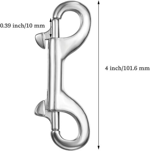 Heavy Duty Double Ended Bolt Snap Hooks 4 Inch, 316 Stainless Steel, Bolt Snaps of Metal (4 PCS) in Saudi Arabia