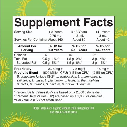 USDA Organic Liquid Probiotic | Digestive Health | Probiotics for Women | Probiotics for Men | Probiotics for Kids | Acidophilus Probiotic | Vegan | Non-GMO | Travel Friendly | 20 Servings in Saudi Arabia