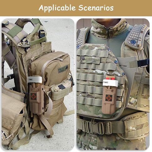 Tourniquet Case with One-Handed Operation Tourniquet,Tourniquet Case Included Rescue Medical Tourniquet,Tatical Pouch Kit for Emergency First Aid (Black) in Saudi Arabia