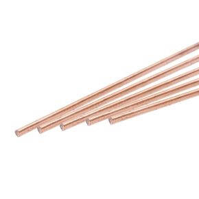 MECCANIXITY قضيب مستدير من النحاس النقي 12 مم/0.47 بوصة قطر 300 مم/12 بوصة طول قضيب نحاسي صلب مخرطة بار مخزون من أجل هوايات العمل المعدنية DIY in Kuwait