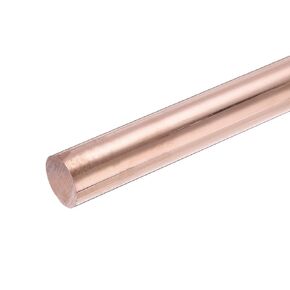 MECCANIXITY 5 Pack Pure Copper Round Rod 5mm/0.2 Inch Diameter 300mm/12 Inch Length Solid Copper Rod Lathe Bar Stock for DIY Metal Craft Metal Working Hobbies