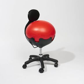 Aeromat Yoga Ball Chair for Office - Height Adjustable Exercise Ball Chair for Office - Yoga Chair for Spine Alignment - Ball Chair for The Office with Back Desk Ball Chair for Workspace (Grey)
