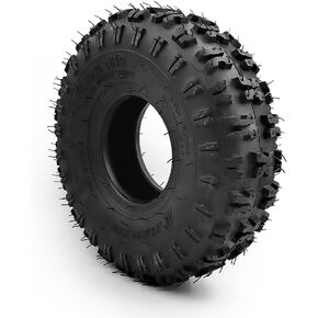 4.10-4 Pneumatic Off-Road Tire 10 Inch Wheel 17mm Axle Hole for DIY Wheelchair Motor Lawnmower Trolley Cart (10 Inch Wheel)