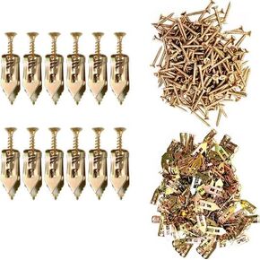 Self-Drilling Drywall Anchors and Screws Kit, 12 x 40mm, Heavy Duty, 12 Pieces