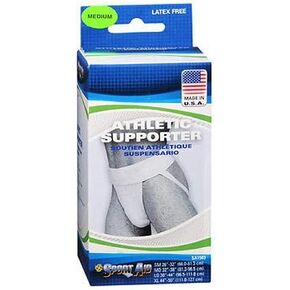 Athletic Supporter, White Medium 1 each by Sport Aid (Pack of 3)