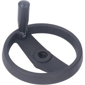 VBESTLIFE 3 Spoked 7.87 inch Hand Wheel with Revolving Handle for Lathe, Milling, and Grinding Machine, 18mm Hole Diameter