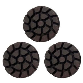 Concrete Floor Polishing Pucks Sharp Diamond Copper Bond Grinding Disc, Fit Ride-on Floor Grinder, Walk-Behind Grinder, 3 Inch Hook and Loop Long Using Life Polishing Pads, 400#