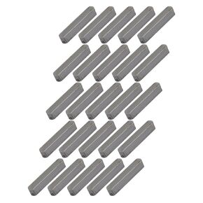 uxcell® 22mmx4mmx4mm Carbon Steel Key Stock Keystock Gray 25pcs