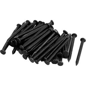 Hardware Nails 1.5-inch Length Carbon Steel Point Tip Wall Cement Nail Black 50pcs