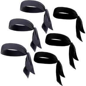 Sport Head Ties Unisex Tie Headbands Tie Back Bandanas Workout Hair Band Athletic Sweatbands for Tennis Ninja Karate Running Yoga