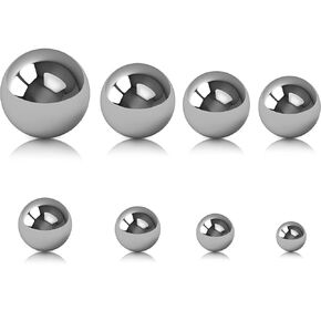 SATINIOR 16 Pieces Coin Ring Making Balls Monkey Fist Balls Stainless Steel Balls, Assortment of 3/4 Inch, 5/8 Inch, 9/16 Inch, 1/2 Inch, 7/16 Inch, 3/8 Inch, 5/16 Inch and 1/4 Inch