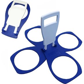 Fold Away Cup Carrier/Caddy [MADE IN UK] [2 PACK] Take-Out Coffee Soft Drink Pint Beer Beverage Holder, Sturdy Reusable Pocket Size, Festival Sports Gigs Easy safe - hot drinks, 2,3,4 cups