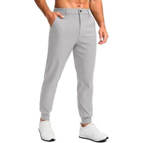 G Gradual Men's Golf Joggers Pants 4 Pockets with Belt Loops Stretch Slim Fit Joggers for Men Casual Travel Work
