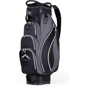 Golf Cart Bag with 14-Way Divider Top, Ample Storage Space, Men's Golf Bag with Handles and Umbrella Holder