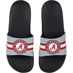 NCAA Men's Sport Shower Stripe Raised Slide Flip Flop Sandals
