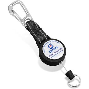 Scuba Retractor Clip, Heavy-Duty Dive Gear Retractable Tether with 316 Stainless Steel Snap Hook, Split Ring and 60cm (24″) Quick-Release Extension Cord for Diving, Spearfishing, Swimming in Kuwait