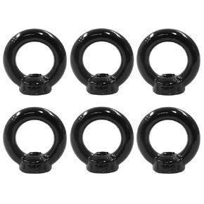 Hordion 6PCS M6 Eye Nuts, Stainless Steel Lifting Eye Nut Fastener Ring Shape EyeNut