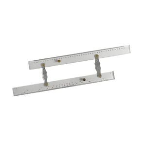 Marine Navigation Parallel Ruler Clear Scale High Accuracy Transparency Boat Ship Drawing Parallel Ruler, Nautical Charts Parallel Ruler for Boat (450mm)