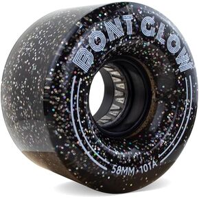 Bont Skates - Glow Light Up LED Indoor Roller Skate Wheels - Jam Shuffle Rhythm Skating - 58mm x 32mm 101A - Pack of 4 (Metro City)