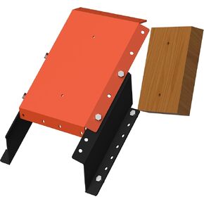 MJ-1-DP Jack Plate 4'' Setback Small Engine Jack Plate Adjustable Outboard Engine Jack Plate for Boats, Up to 35HP, Manual Height Adjustment, Includes Mounting Hardware (White)