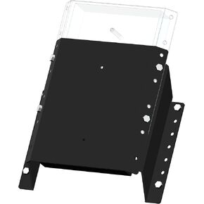 MJ-1-DP Jack Plate 4'' Setback Small Engine Jack Plate Adjustable Outboard Engine Jack Plate for Boats, Up to 35HP, Manual Height Adjustment, Includes Mounting Hardware (White)