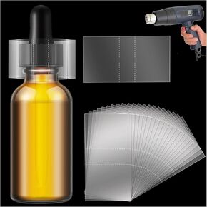 Shrink Wrap Bands for Jars Seals Heat Shrink Bands Cap Seal for Jars Mouth Shrink Bag Refillable Shrink Wrap Container-200 Pieces-2.36 x 2 Inch-60 x 50mm