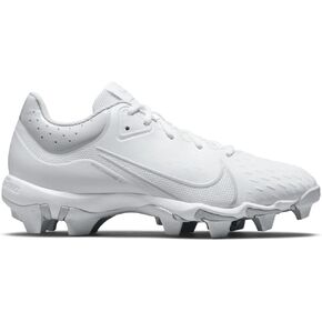 Nike Hyperdiamond 4 Keystone Molded Softball Cleats White | White | Black SZ 11