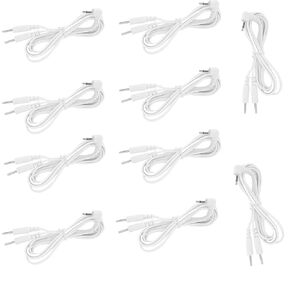 2mm Electrode Wires Cable for TENS Machine Connector Lead Wires,Unit Lead Wires for TENS Electrodes-Pin Electrode Wires-1 to 2,20PCS/Bag (20)