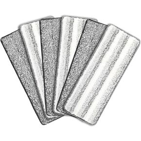 6 Pack Mop Replacement Pads for Joymoop - Microfiber Flat Mop Pads fit for JOYMOOP fit for Oshang Mop Bucket Set and Most 13" X 4.9" Flat Mops, Washable Cleaning Pads, Replacement Pads for Joymoop