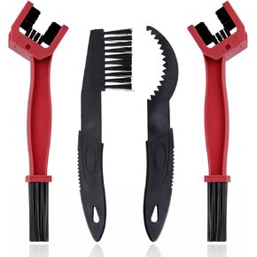 Bike Chain Cleaner Motorcycle Chain Brush, 4 Pcs Motorcycle Chain Cleaning Kit, Bike Chain Crankset Brush Grunge Brush, Bicycle Chain Cleaning Tool Set for Motorcycle MTB Mountain Road Bike