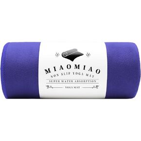 MIAOMIAO Non-Slip Hot Yoga Towel Set,Super Absorbent Microfiber in, 24.5" x 72" - Anti-Slip, Injury Free Design for Pilates, Yoga Mats, Exercise, and Fitness Gear