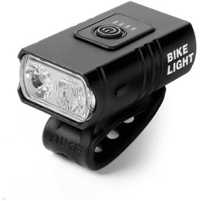 Rechargeable Bike Light Set, 1000 Lumens, Front Headlight and Taillight, 6 Light Modes, Waterproof, 1200mAH, Wide Angle