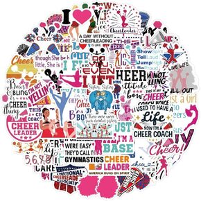 50PCS Softball Stickers Cartoon Sports Activities Decals Ball Vinyl Decoration DIY Funny Creative Decor for Teens Party Supplies for Adults (Softball)