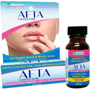 ELP ESSENTIAL Afta Canker Sore, Cold Sore Treatment, Maximum Strength, for Adult 0.05 oz