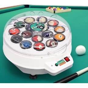 Newhai Upgraded Billiard Ball Cleaner Machine 16 Balls Pool Ball Cleaning Machine Electric Pool Ball Polisher 110v