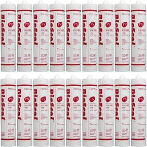 Paintable White BioSeal Acrylic Latex Silicone Caulk -PAINTABLE- Silicone Caulk 10.1oz Tube (Pack of 2) in Kuwait