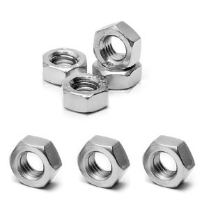 M8 Hex Nuts, 30Pcs M8 x 1.25mm Hexagon Nut, Carbon Steel, Black Oxide, Hex Drive, Grade 8.8, Metric, Right Hand, 13mm/0.5" Width, 6.5mm/0.25" Height, Replacement Wheel Nut with Plastic Case