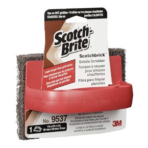 Scotch-Brite 9537CC 4-Inch by 6-Inch by 3-Inch Scotchbrick Griddle Scrubber 4-Pack (3 Packs per Case)